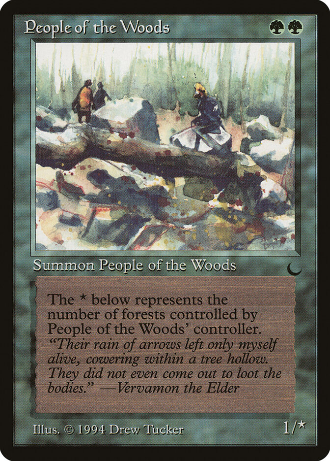 People of the Woods card front
