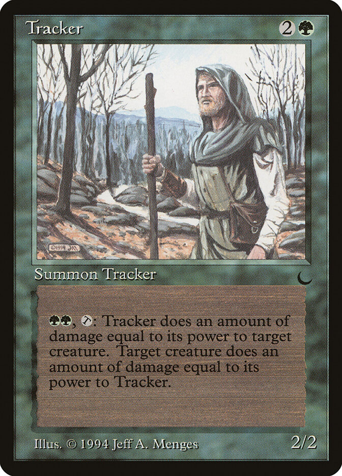 Tracker card front