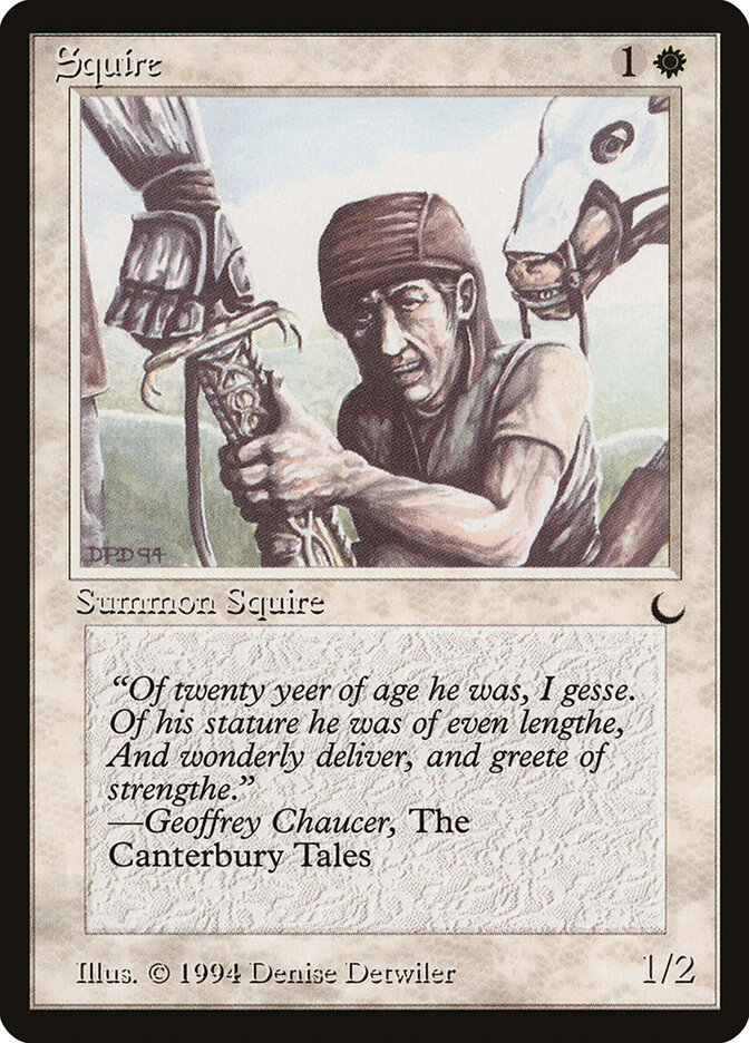 Squire card front