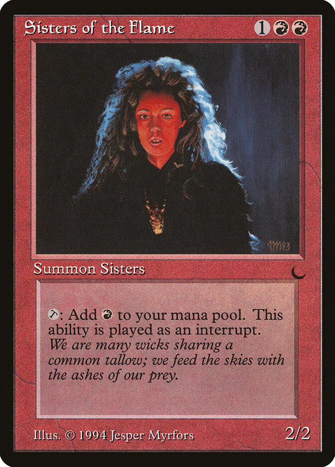 Sisters of the Flame card front