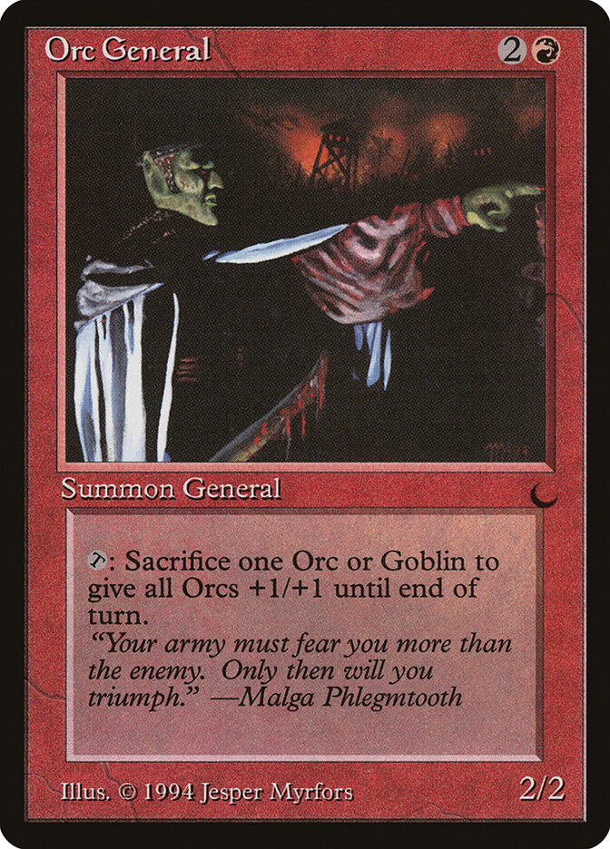 Orc General card front