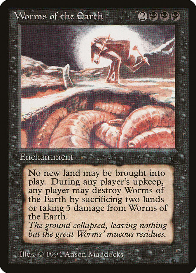 Worms of the Earth card front