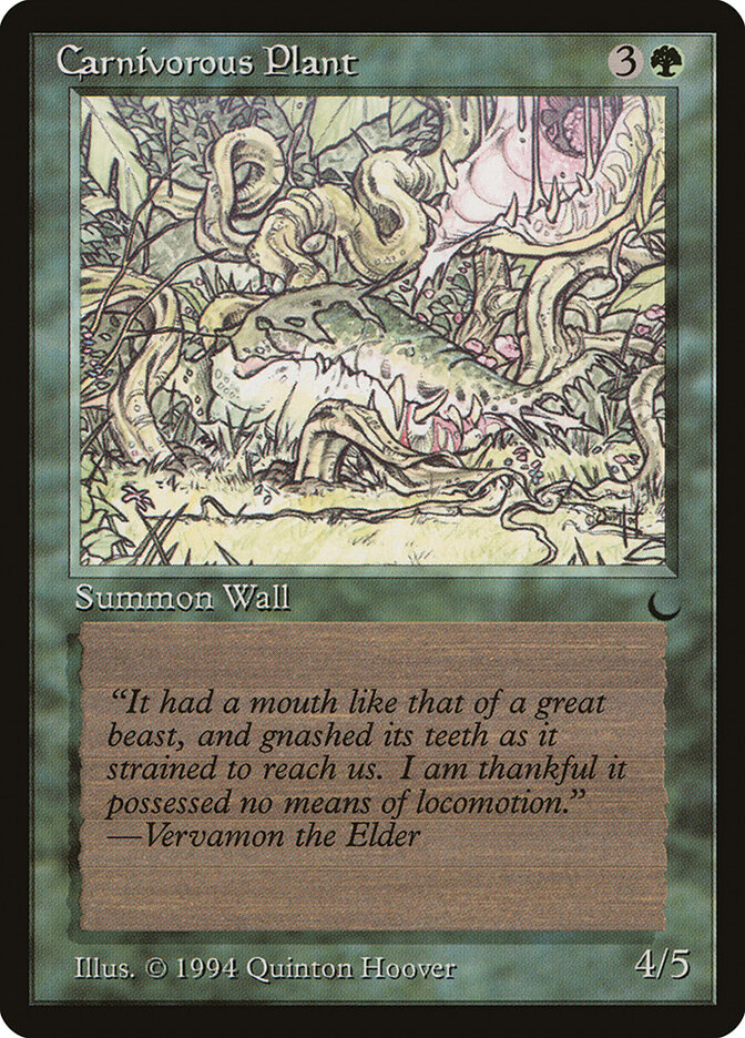 Carnivorous Plant card front
