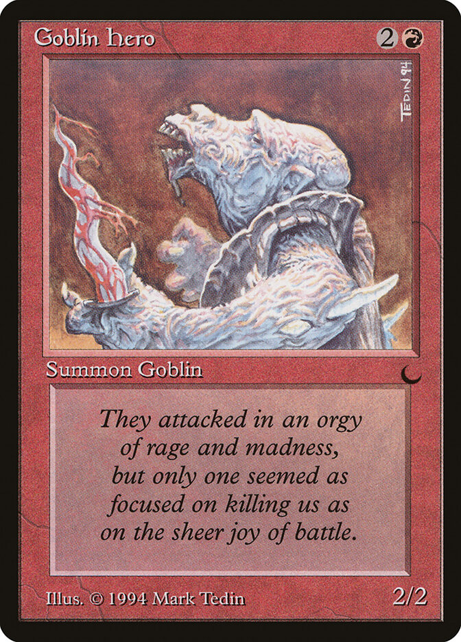 Goblin Hero card front
