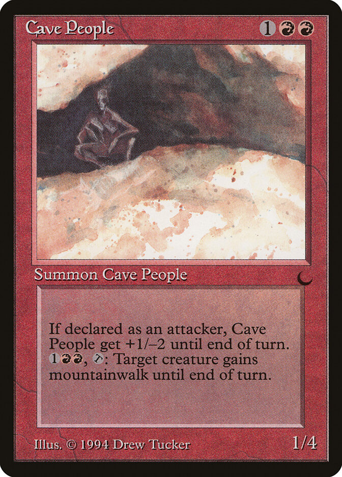 Cave People card front