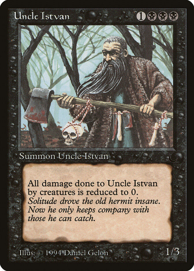 Uncle Istvan card front