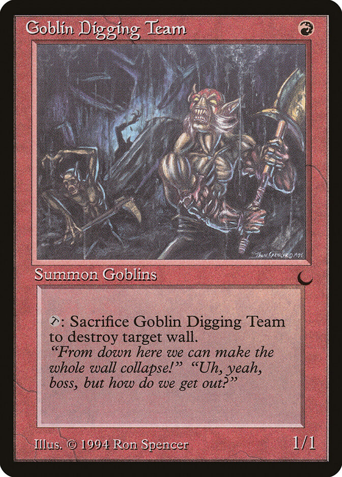 Goblin Digging Team card front