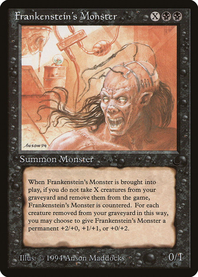 Frankenstein's Monster card front