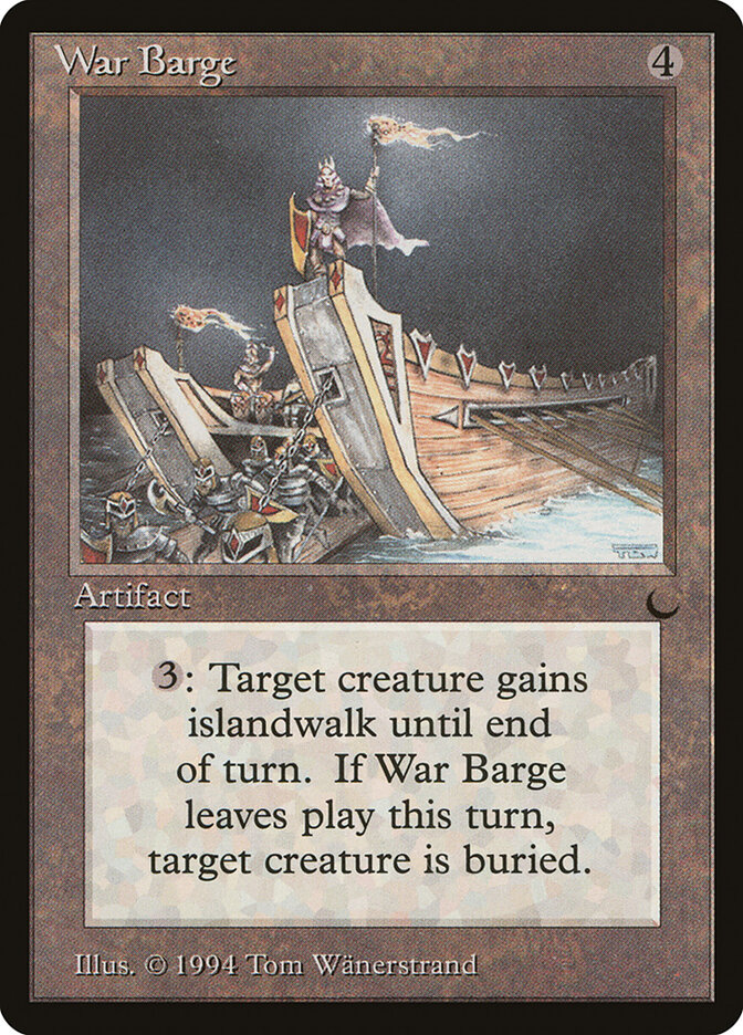 War Barge card front