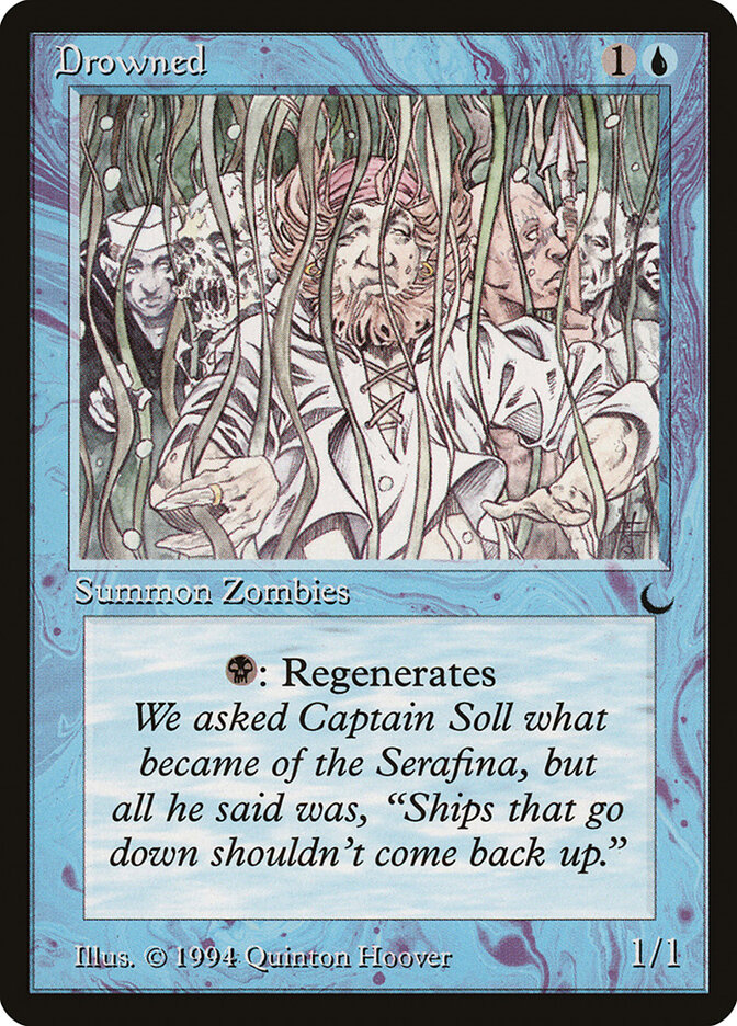 Drowned card front