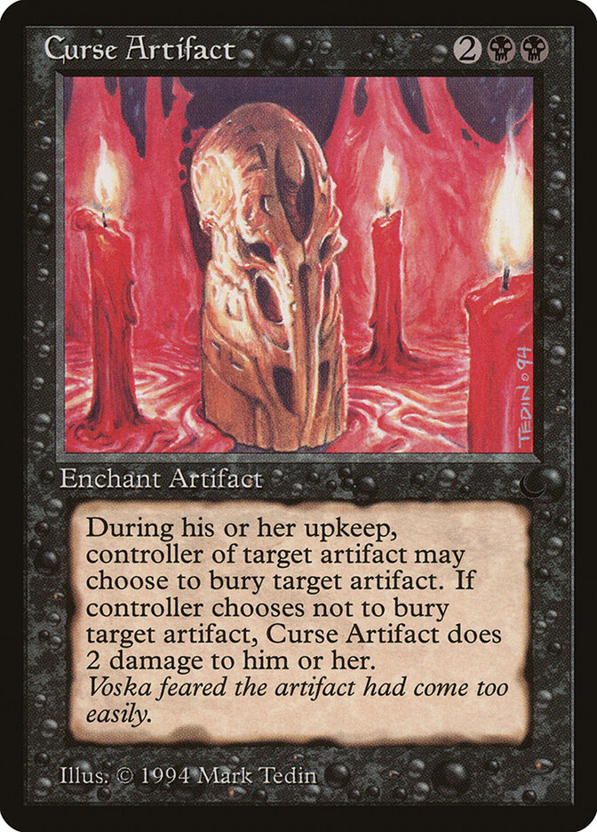 Curse Artifact card front