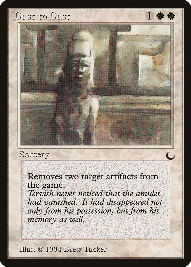 Dust to Dust card front