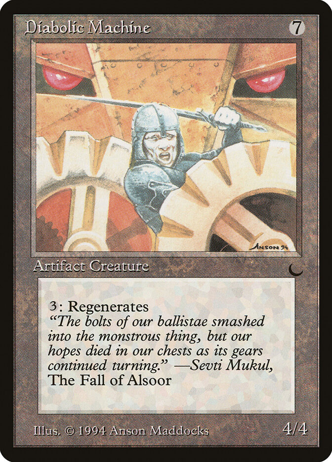Diabolic Machine card front