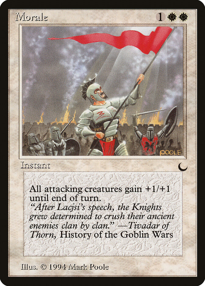 Morale card front