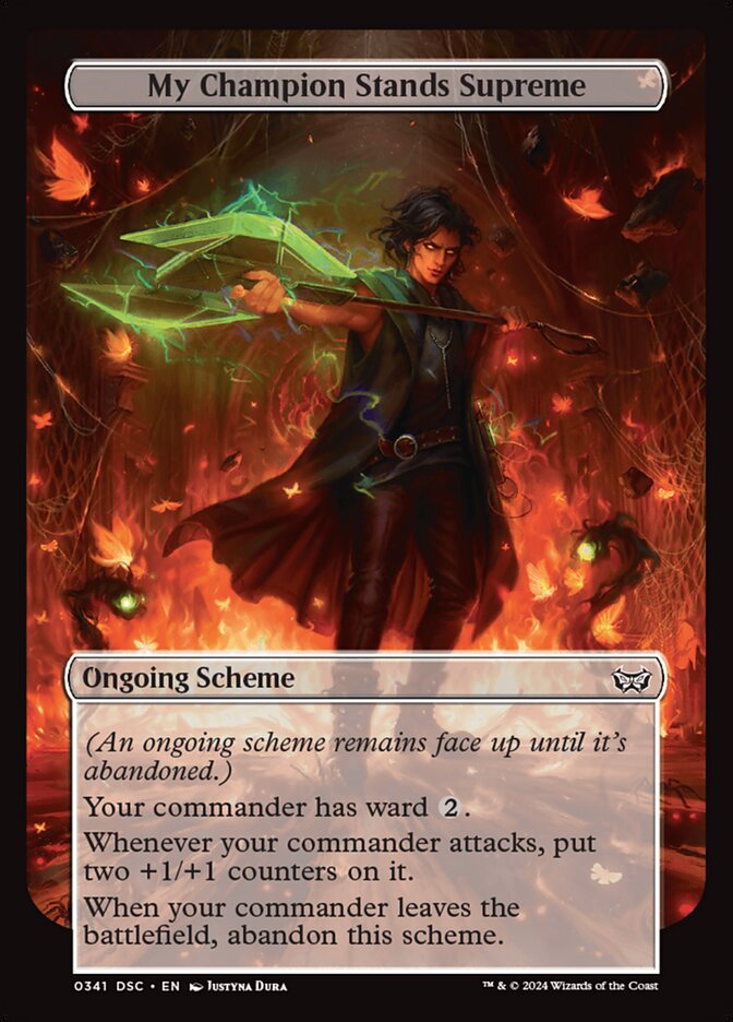 My Champion Stands Supreme card front