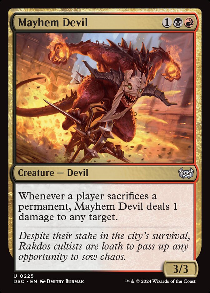 Mayhem Devil card front