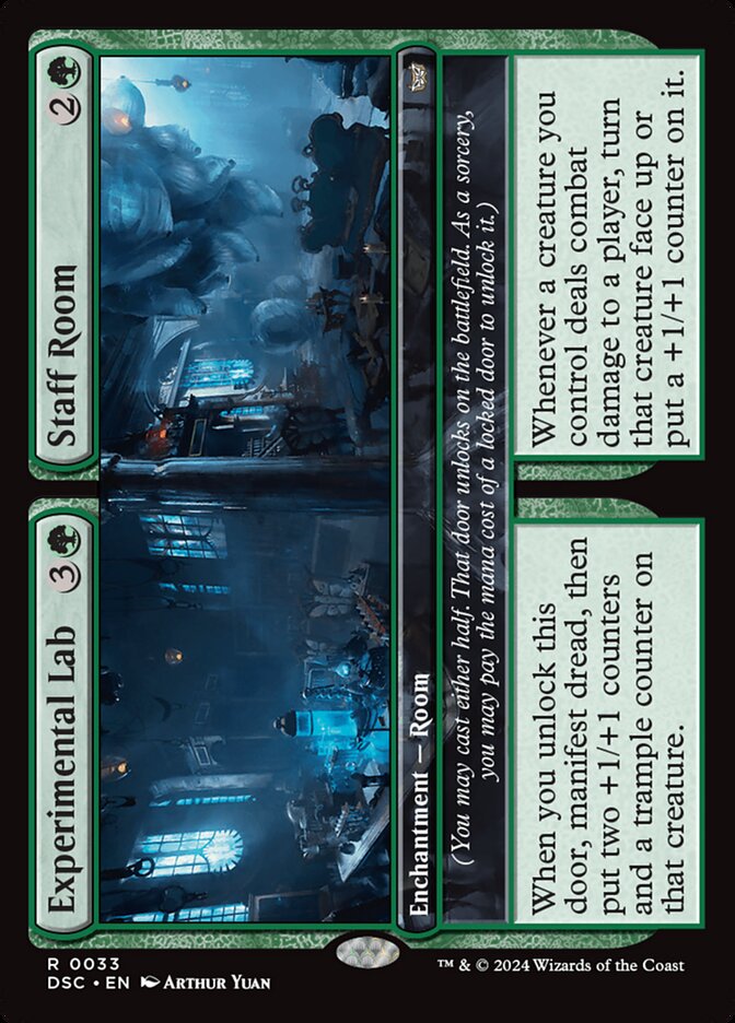 Experimental Lab card front