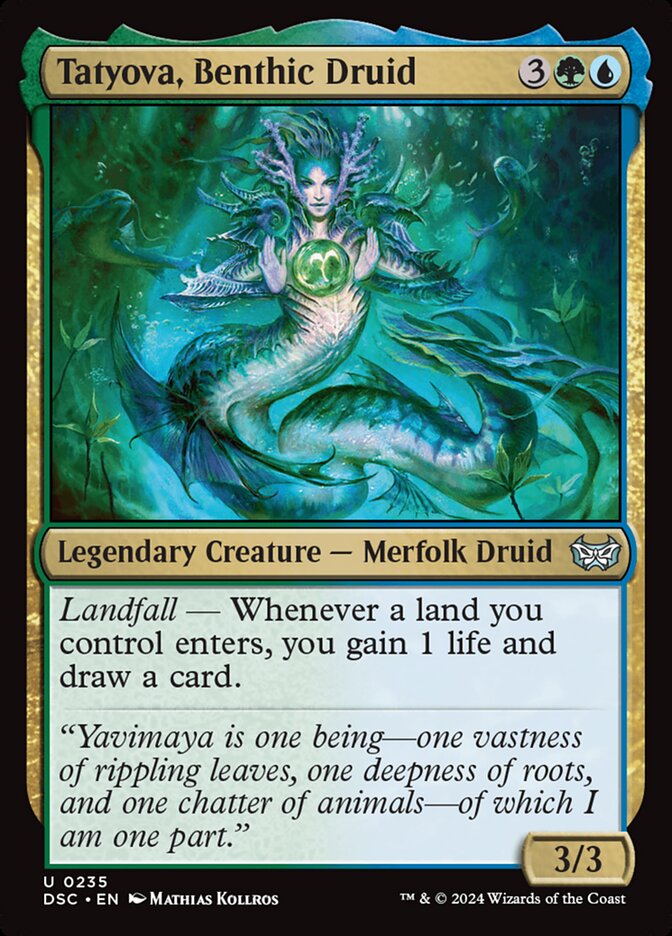 Tatyova, Benthic Druid card front