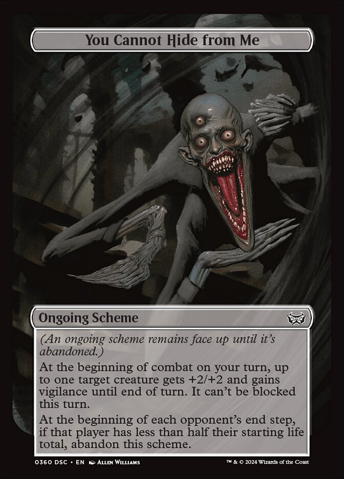 You Cannot Hide from Me card front