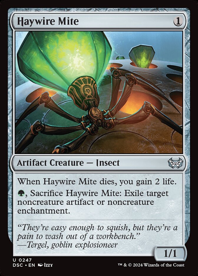 Haywire Mite card front