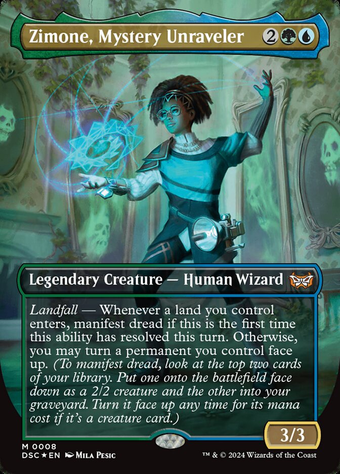 Zimone, Mystery Unraveler card front