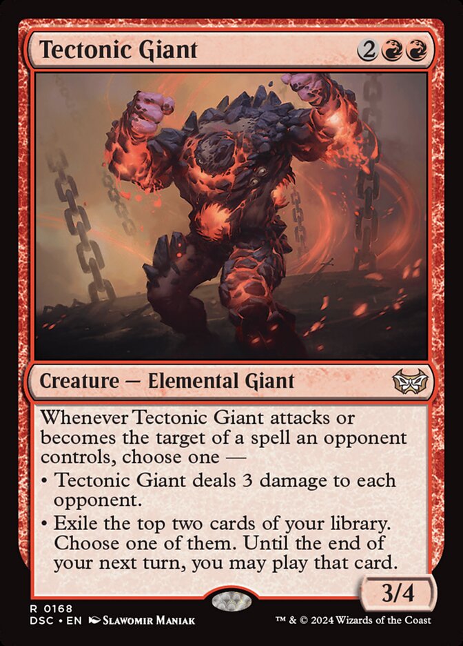 Tectonic Giant card front