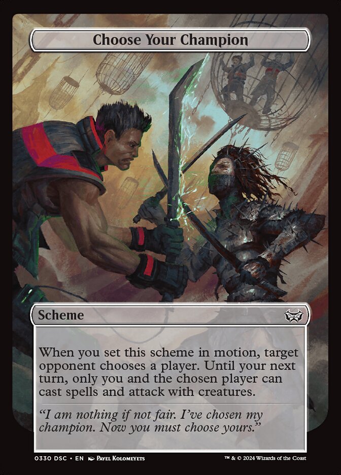 Choose Your Champion card front