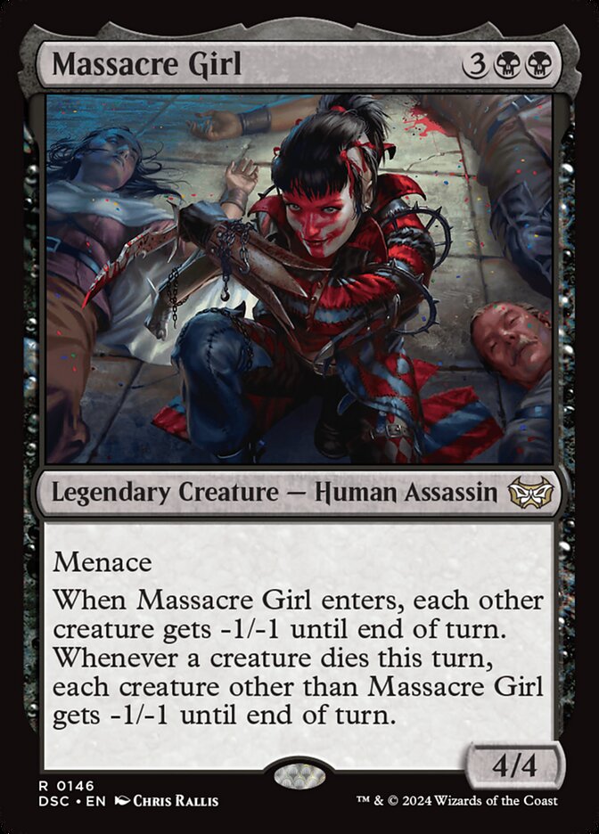 Massacre Girl card front