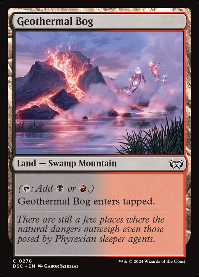 Geothermal Bog card front