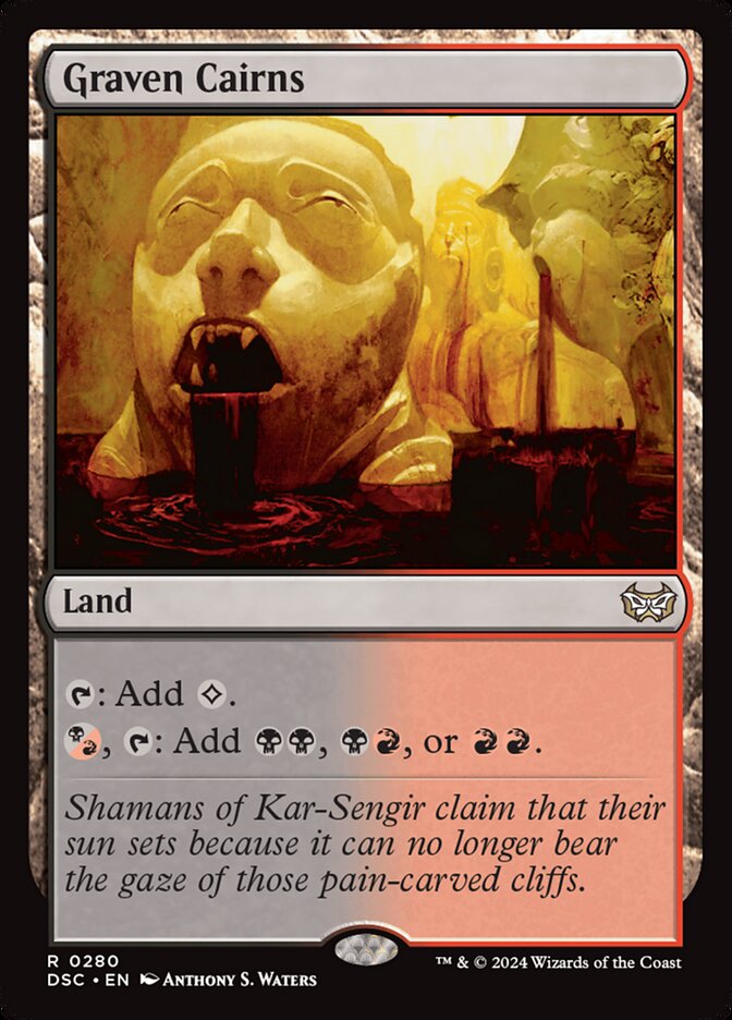 Graven Cairns card front