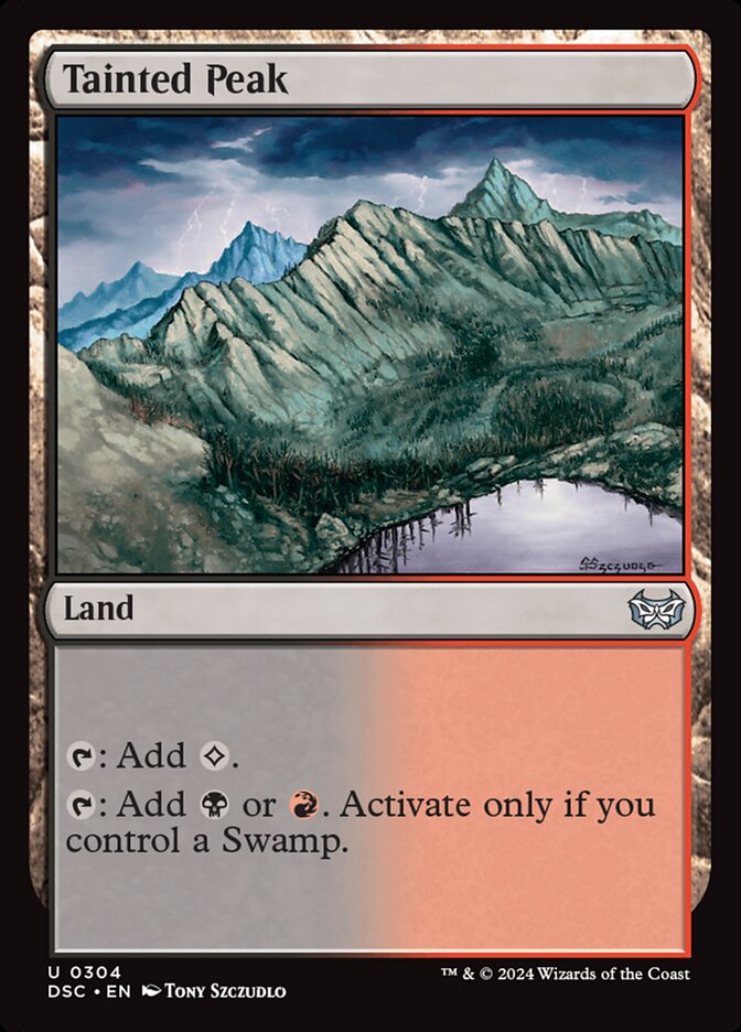 Tainted Peak card front