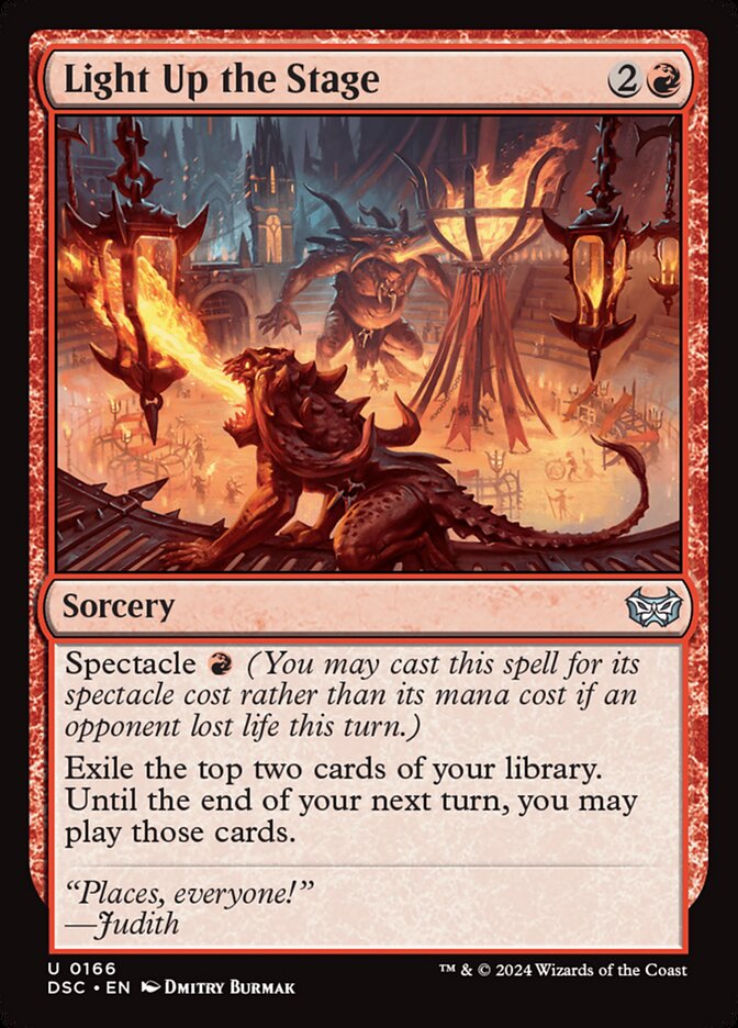 Light Up the Stage card front