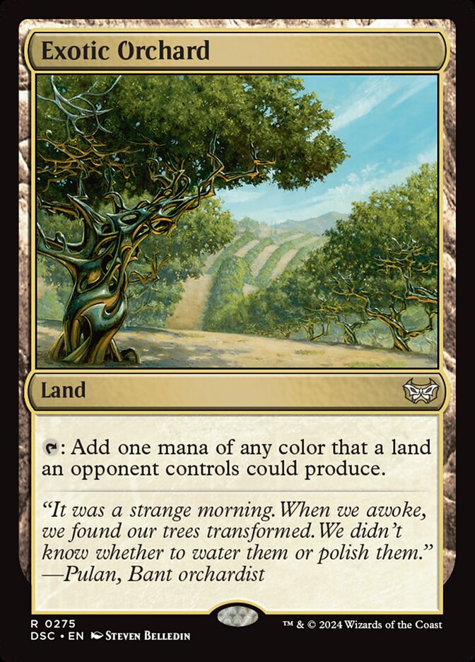 Exotic Orchard card front