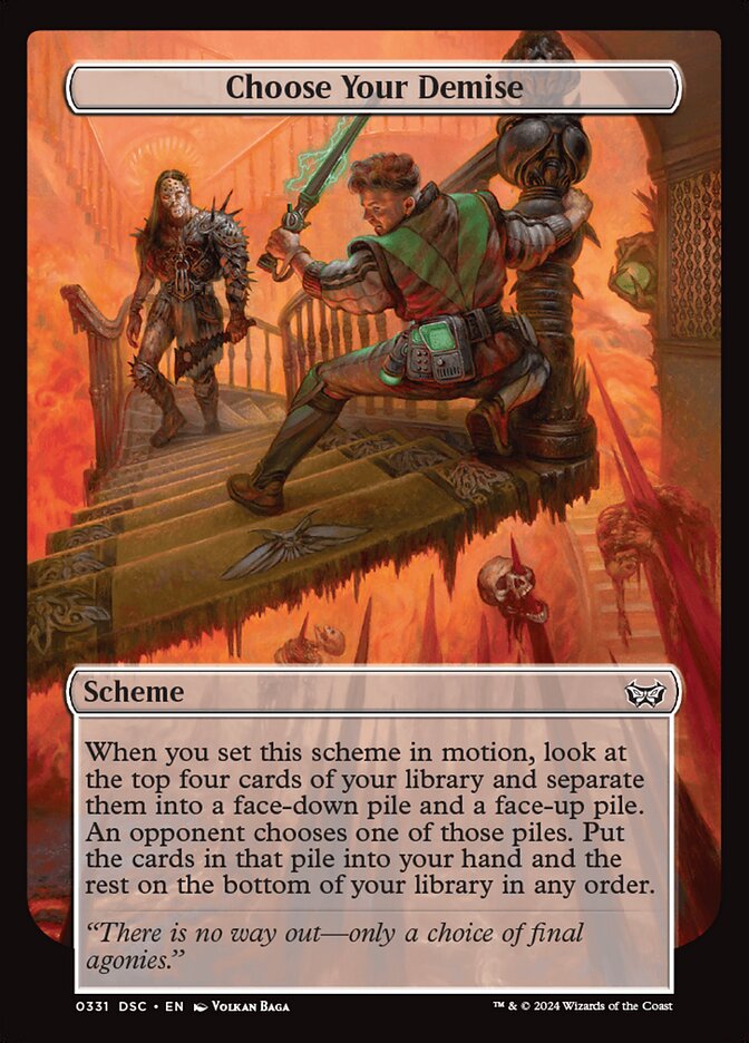 Choose Your Demise card front