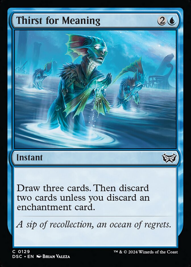 Thirst for Meaning card front