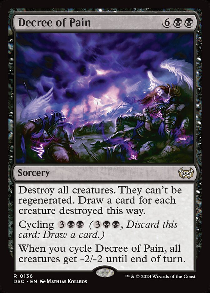 Decree of Pain card front