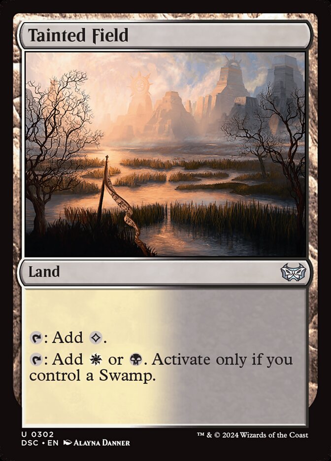 Tainted Field card front