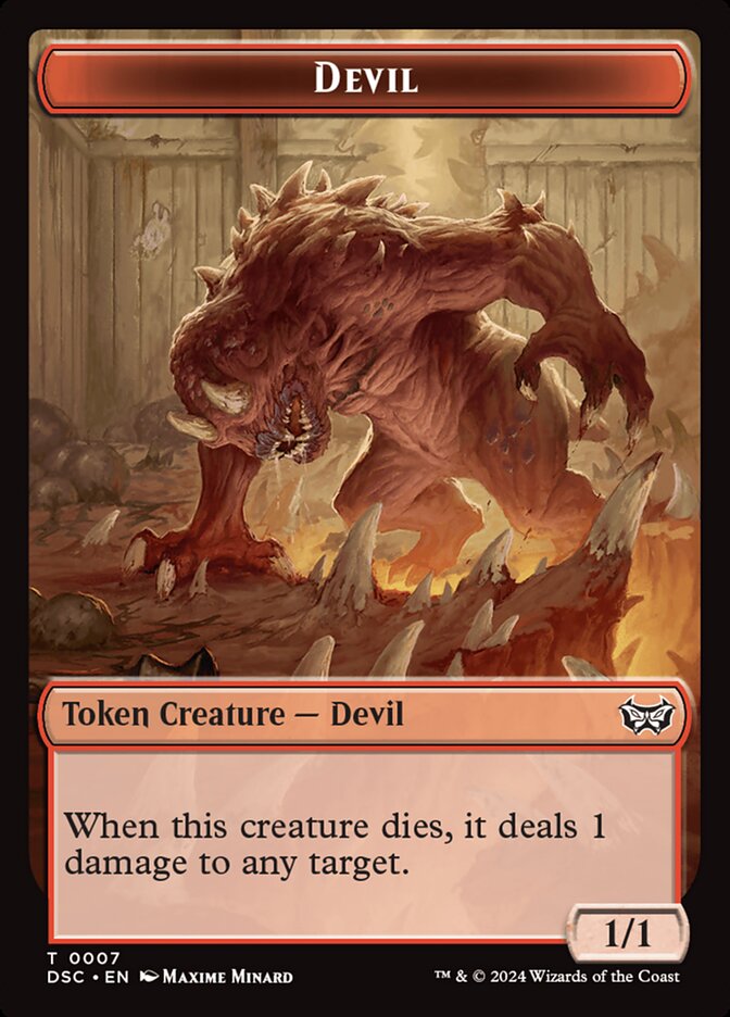 Devil card front