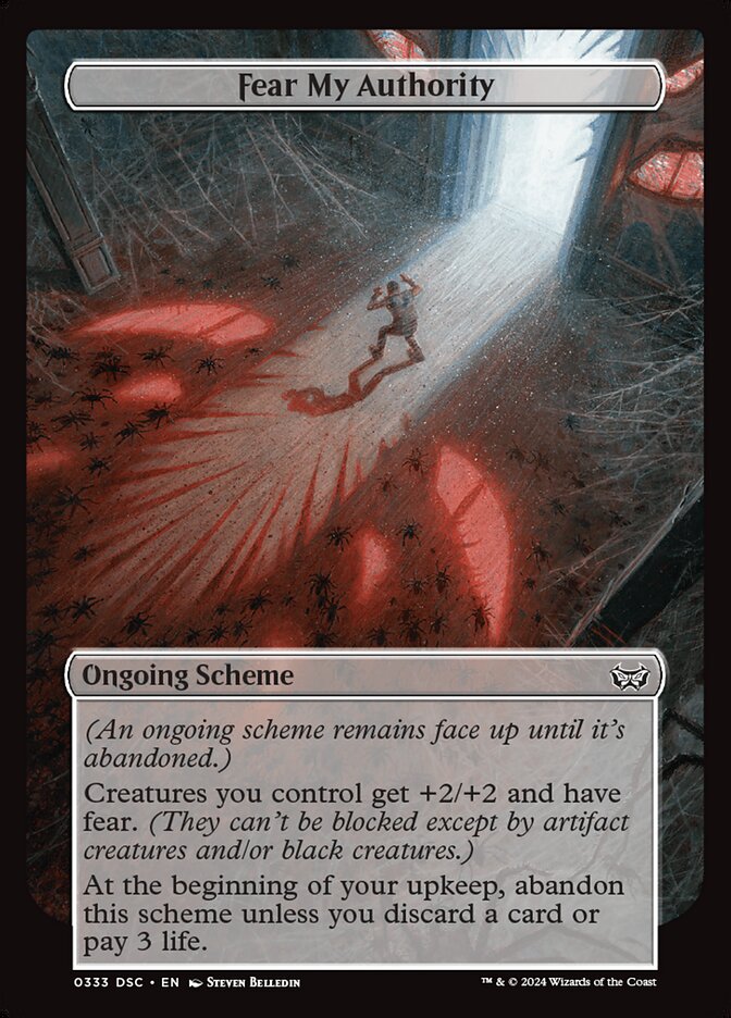 Fear My Authority card front