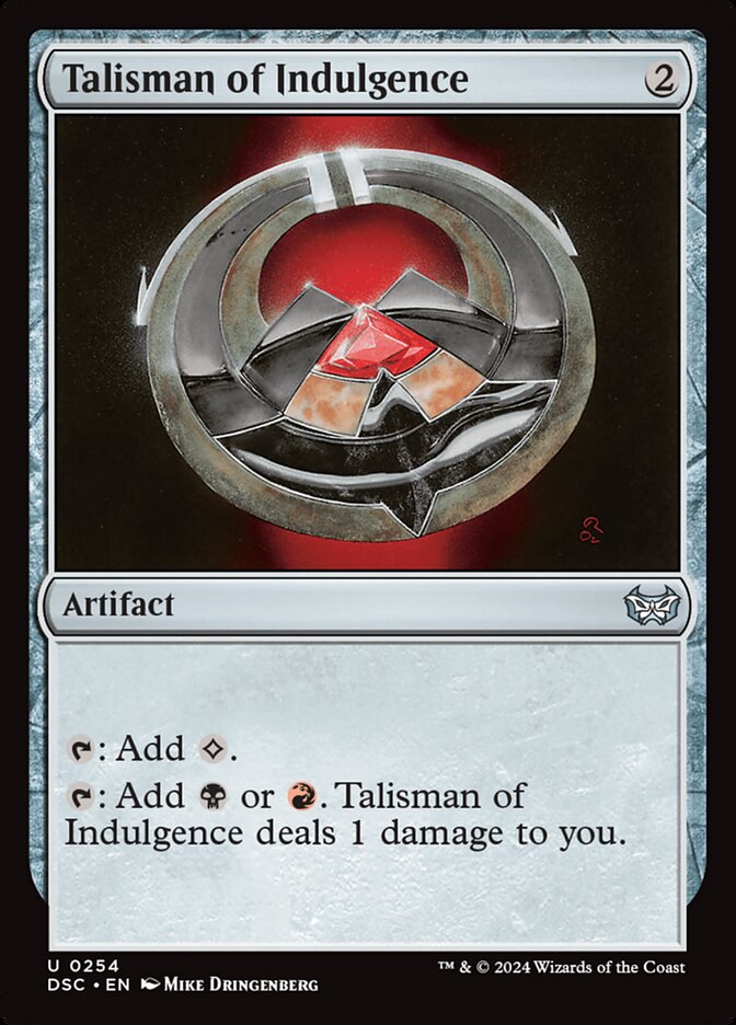 Talisman of Indulgence card front