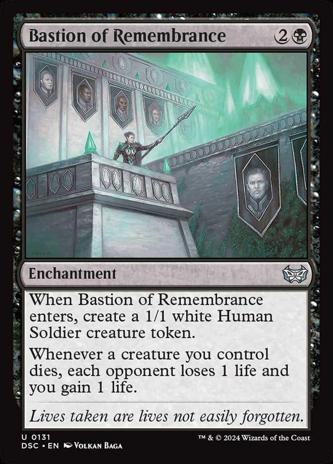 Bastion of Remembrance card front