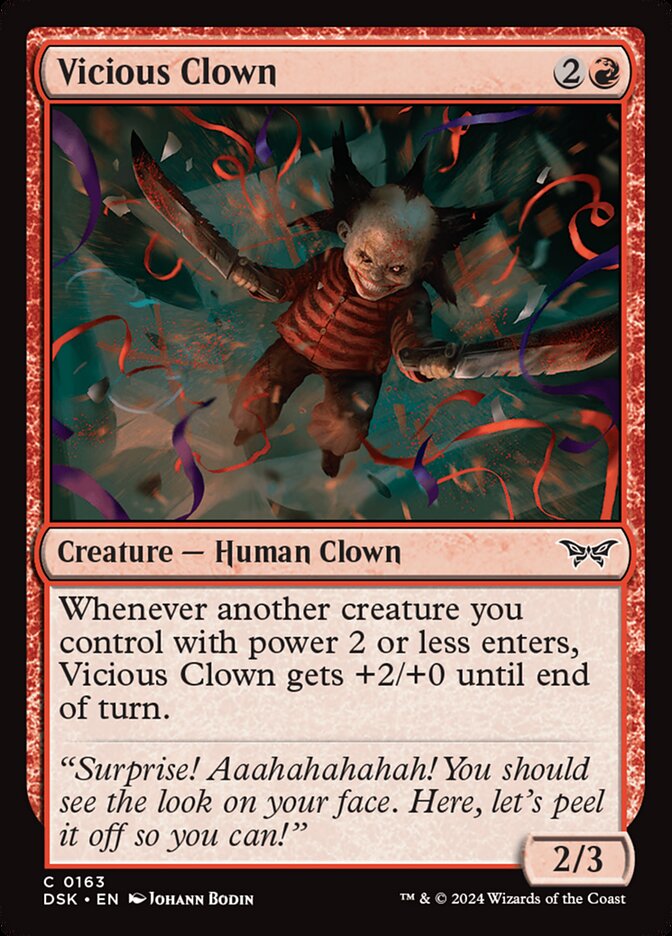 Vicious Clown card front