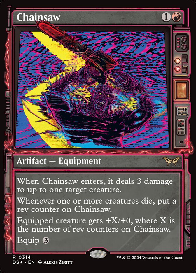 Chainsaw card front
