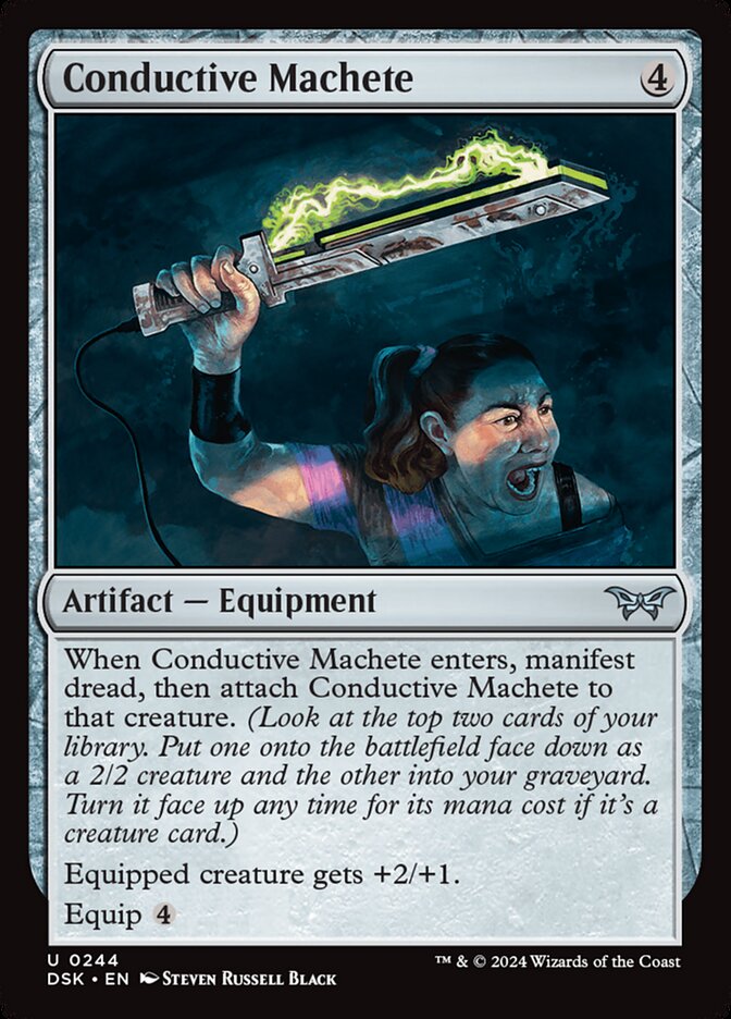Conductive Machete card front
