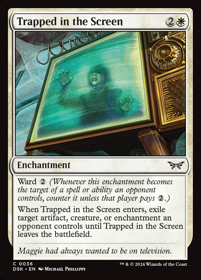 Trapped in the Screen card front