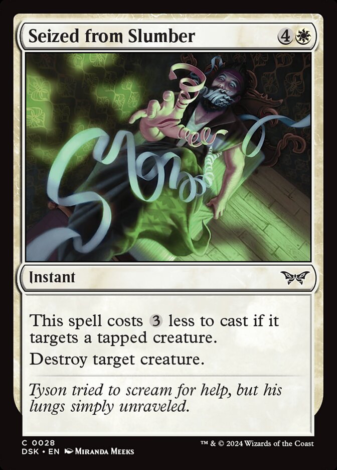 Seized from Slumber card front