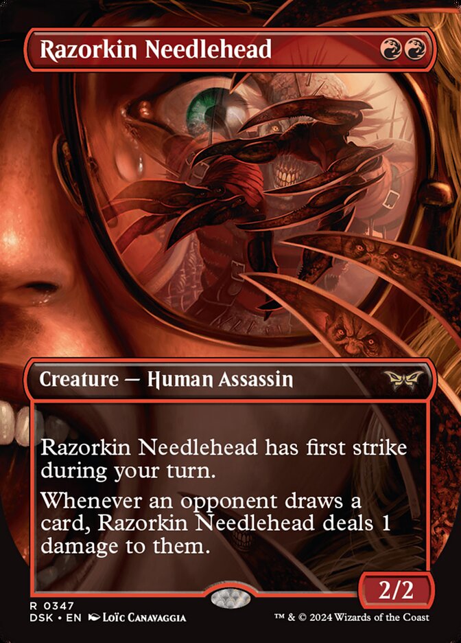 Razorkin Needlehead card front