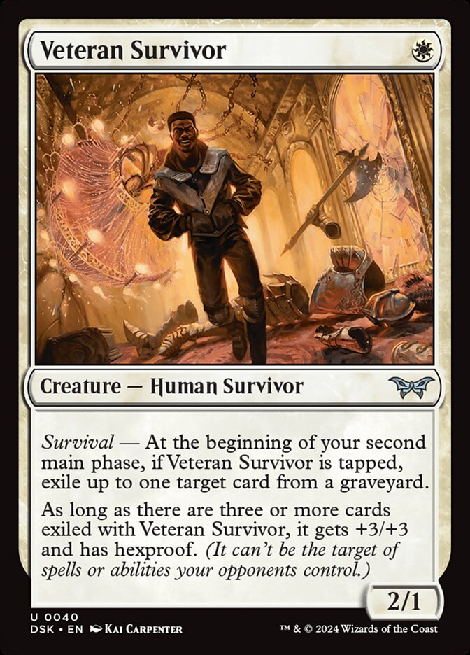 Veteran Survivor card front