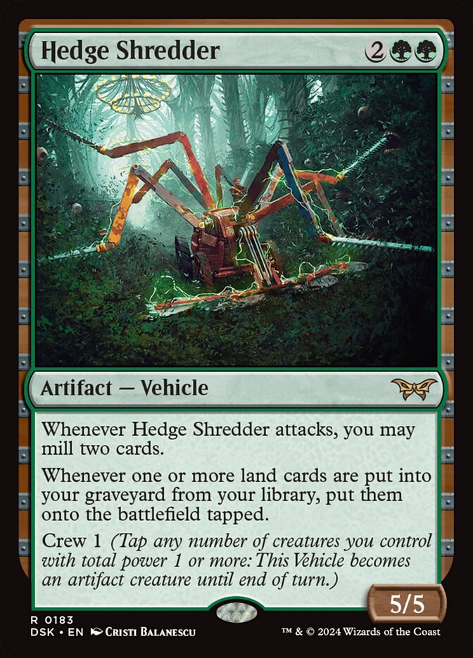 Hedge Shredder card front