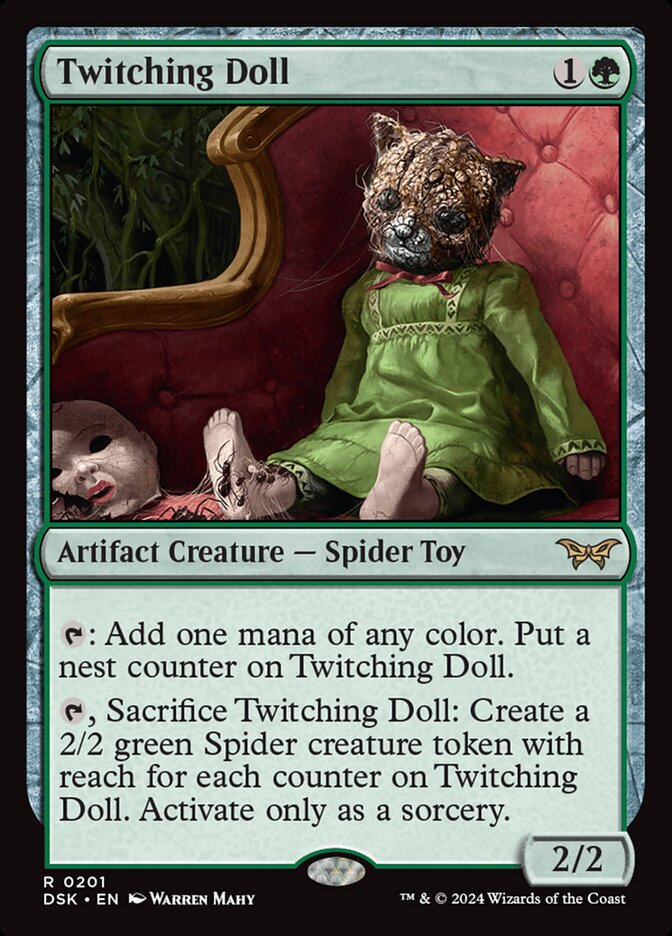 Twitching Doll card front